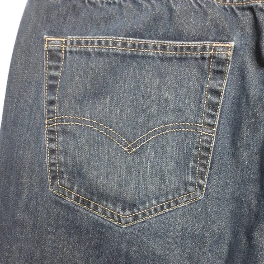 LEVI’S 501 mens JEANS denim BUTTON-FLY blue SIZE 34